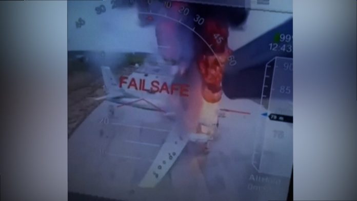 Attaque de drones de l'Ukraine contre la Fédération de Russie le 1er juin 2025 Source : Services secrets ukrainiens, lieu et date de la prise de vue : Fédération d