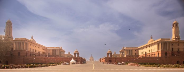 Le palais présidentiel à New Delhi, République de Bharat. Source : Pixabay, photo : Rakesh Sikka