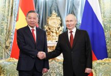 Poutine qualifie ses entretiens avec son homologue vietnamien de « productifs »